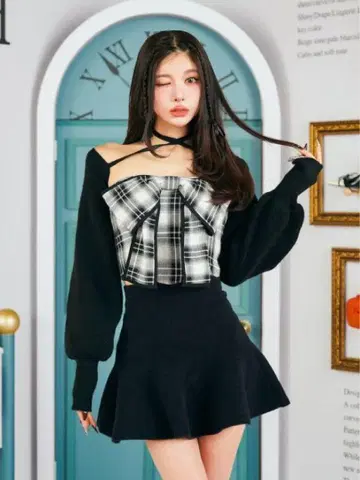Darich 빅 리본 앙상블 BLK
