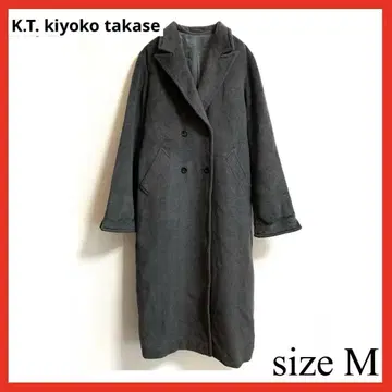 K.T kiyoko takase 다크 그레이 체스터 코트 M 사이즈