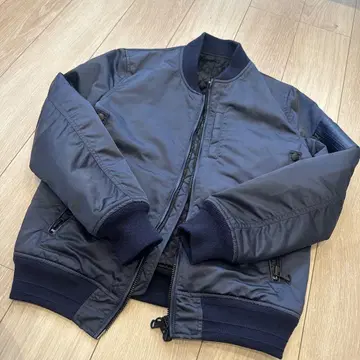 가죽 콤비 MA-1 자켓 5351