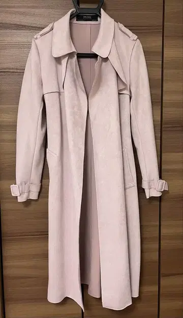 ZARA BASIC 핑크 트렌치코트