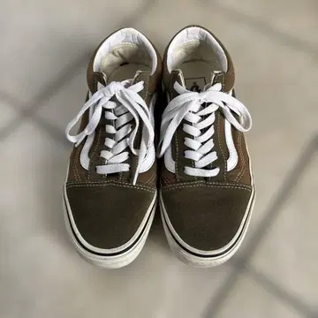 Vans 브라운 카키 스웨이드 로우컷 스니커즈 24.0cm 38