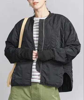 별주 FIVE BROTHER 퀼팅 자켓 블랙