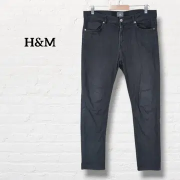 H&M 캐주얼 팬츠 [ L 상당 ] 블랙