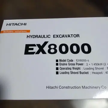 EX8000-6 유압 셔블 1/87 스케일