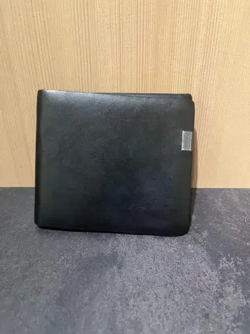 Shosa 접이식 지갑 블랙 가죽