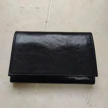 MR. OLIVE 블랙 가죽 명함지갑 카드 케이스