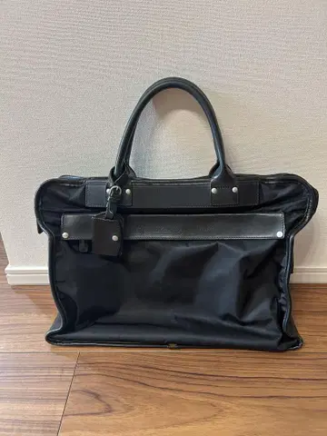 페리지 비즈니스백 블랙 나일론 가죽