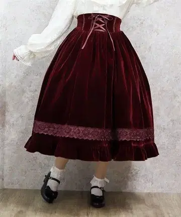 벨벳 인형 스커트