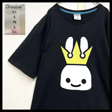 CUNE 티셔츠 KING2 토끼 큔t셔츠 양면 프린트 XL