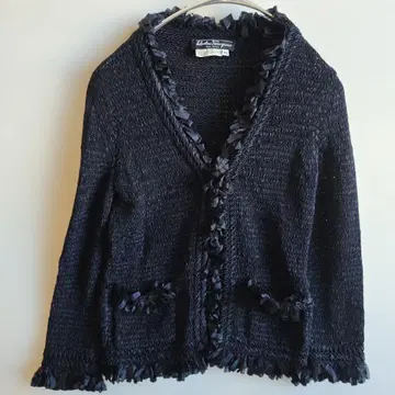 새상품급 Salvatore Ferragamo 블랙 가디건 XS y11