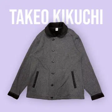 TAKEOKIKUCHI 헤링본 자켓 그레이 사이즈 4 S-764