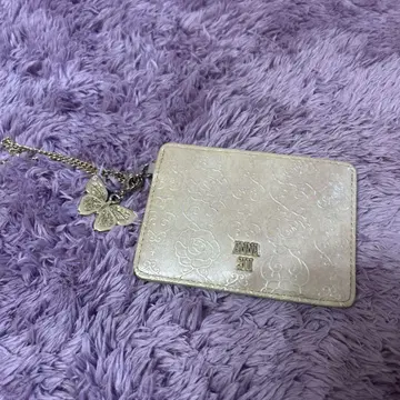 [ 가격 인하 대응 가능 ] ANNA SUI 버터플라이 참 패스 케이스