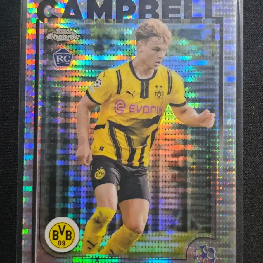 24/25 Topps Chrome Dortmund Cole Campbell Pulsar Refractor Rookie Soccer  Card #콜캠벨카드,#루키카드,#탑스크롬,#도르트문트카드 on Bunjang Global Site.