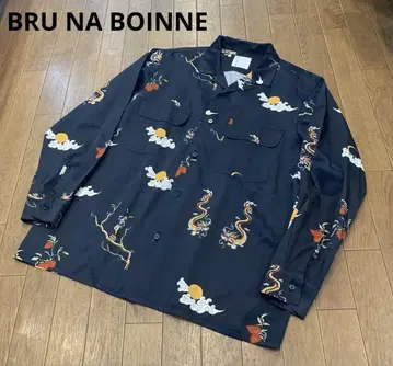 BRU NA BOINNE 브루나보인 오픈 카라 긴팔 셔츠