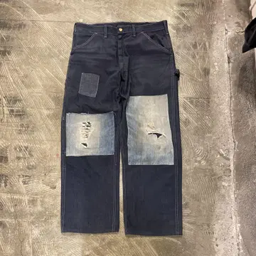Sears 데미지 데님 워크 팬츠 다크 블루
