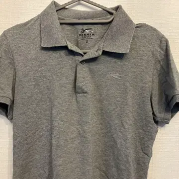 DENHAM 그레이 피케 셔츠 S 사이즈