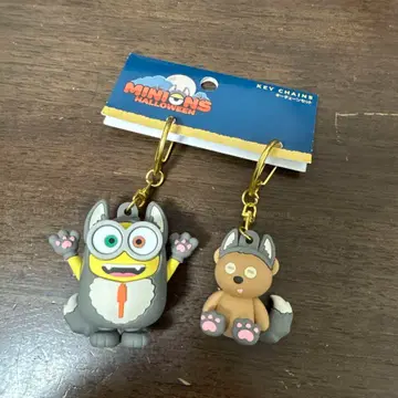미니언즈 미니언 팀 USJ 할로윈 키링 2개 세트
