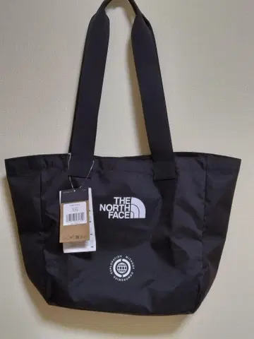 택 포함 미사용 새상품 THE NORTH FACE 블랙 토트백