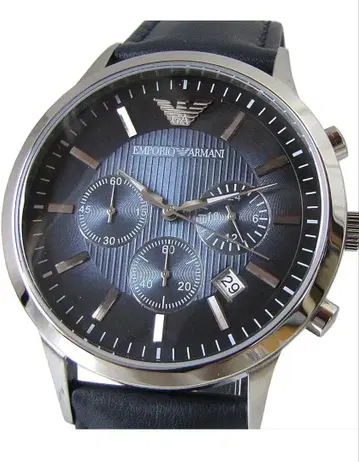 엠포리오 아르마니 크로노그래프 손목시계 블랙