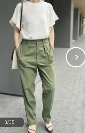 Spick & Span 인기 시리즈 백 새틴 이지 카고 팬츠 22년 38