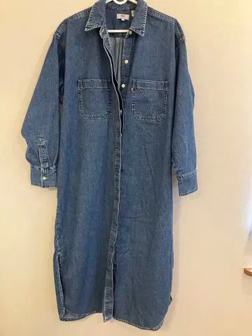 Levi's 데님 셔츠 원피스 긴팔
