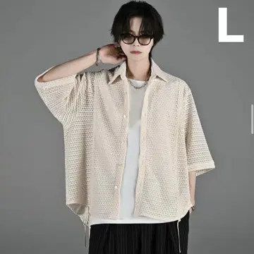 ADRER 25SS 루즈 실루엣 레이스/시어 셔츠