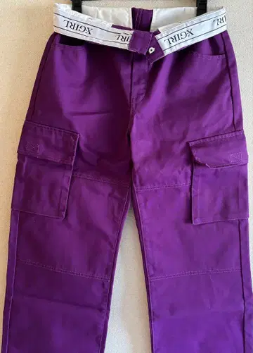 WIDE LEG CHINO PANTS X-girl 보라색