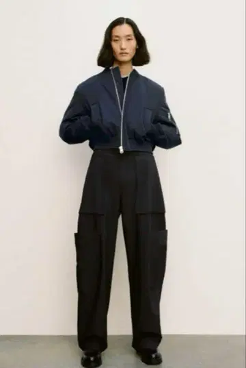 새상품 ZARA ZW collection 숏 봄버 자켓