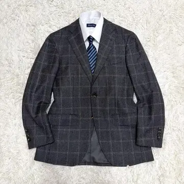 새상품급 온리 ONLY 테일러드 자켓 그레이 체크 M 사이즈