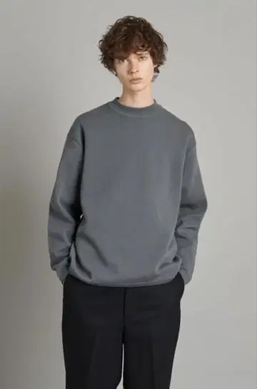 steven alan 그레이 크루넥 맨투맨