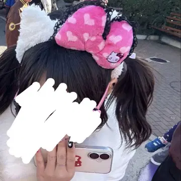 헬로키티 리본 머리띠 유니버셜 레어