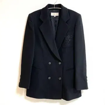 ICEBERG 핑크 팬서 여성용 40 블랙 자수 로고 자켓 새상품급