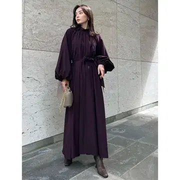 [ 새상품급 ] anuans 넥 개더 볼륨 원피스 인기 완판 아이템