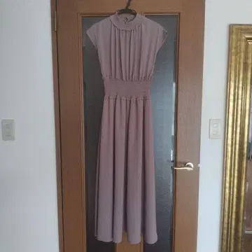 연보라 플레어 맥시 드레스