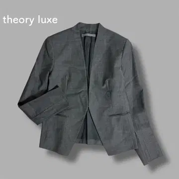 [ 새상품급 ] theory luxe 띠어리 이그제큐티브 노카라 자켓