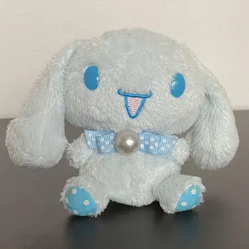 시나모롤 시나몬 복슬복슬 블루 도트 하늘색 스카이블루 봉제 인형