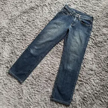 새상품급 UNIQLO 유니클로 스트레이트 데님 팬츠 청바지 블루 61