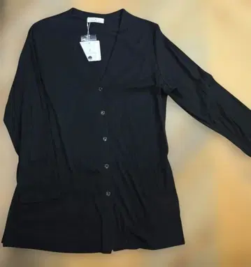 새상품 COTTON FACTORY 가디건 사이즈 42 블랙 y17