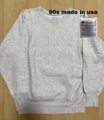 90s USA 챔피온 리버스 위브 그레이 M 사이즈