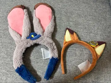 [최종 가격] 상하이 디즈니 한정판 닉 & 주디 머리띠 세트 주토피아