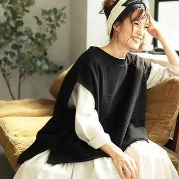 [ used ] soulberry 맨투맨 베스트 블랙 M