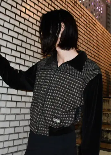 [ 70s~80s USED ] velours jacket