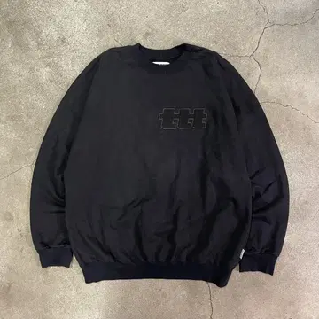 TTT MSW 로고 맨투맨 블랙 TTT-2024PS-CT01 L