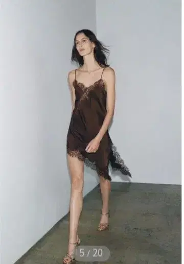 ZARA ZW COLLECTION 비대칭 레이스 원피스