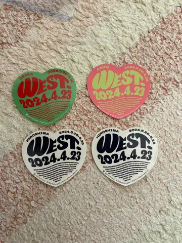 WEST. AWARD 회장 한정판 스티커 4장 세트