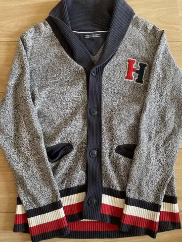 TOMMY HILFIGER 니트 가디건 그레이