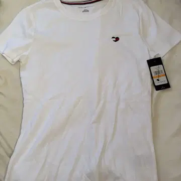 TOMMY HILFIGER 티셔츠 하트 로고 화이트