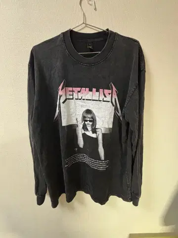METALLICA 롱 슬리브 티셔츠 블랙