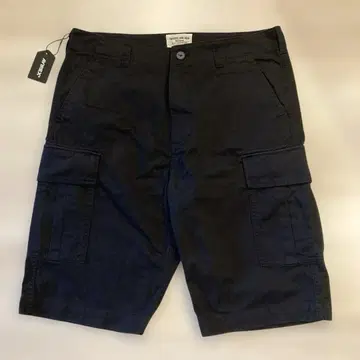 AVIREX 블랙 숏 카고 팬츠 XL 새상품 미사용