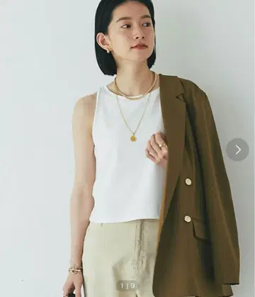 새상품급 아메스리 탱크 RIVE DROITE 리브 드로와 화이트
